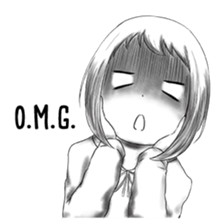 Doodle girl 2 sticker #11125369