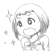 Doodle girl 2 sticker #11125370