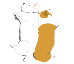 Corgi and West Highland White Terrier sticker #11125466