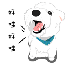 Corgi and West Highland White Terrier sticker #11125495