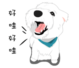 Corgi and West Highland White Terrier sticker #11125495