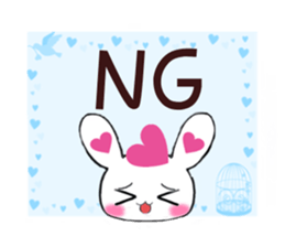 Ultra Lovely Rabbit and Panda sticker #11127001