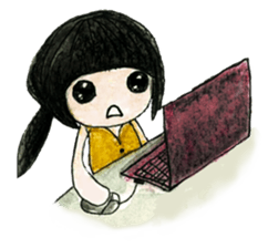 My lovely girl Pinky sticker #11127200