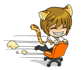 Leopard-Meow daily.(Part 3) sticker #11127402
