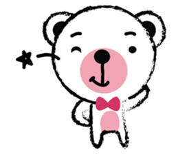 White Cute Tiny Bear sticker #11127496