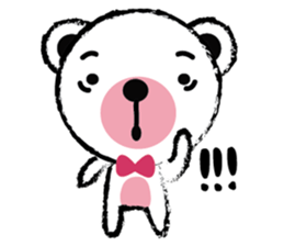 White Cute Tiny Bear sticker #11127497