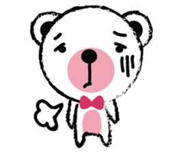 White Cute Tiny Bear sticker #11127499