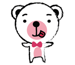 White Cute Tiny Bear sticker #11127500