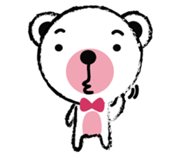 White Cute Tiny Bear sticker #11127502