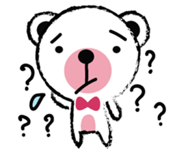 White Cute Tiny Bear sticker #11127503