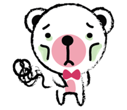 White Cute Tiny Bear sticker #11127507