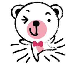 White Cute Tiny Bear sticker #11127509
