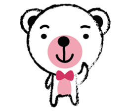 White Cute Tiny Bear sticker #11127510