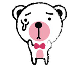 White Cute Tiny Bear sticker #11127511