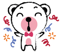 White Cute Tiny Bear sticker #11127512