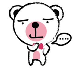 White Cute Tiny Bear sticker #11127513