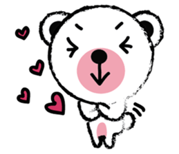 White Cute Tiny Bear sticker #11127515