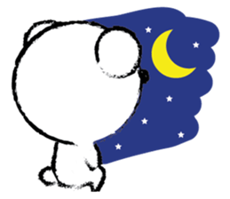 White Cute Tiny Bear sticker #11127516