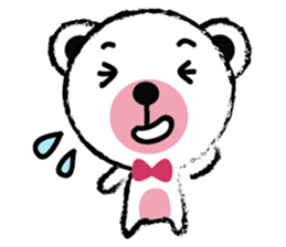 White Cute Tiny Bear sticker #11127518