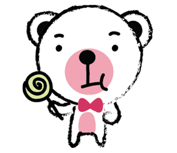White Cute Tiny Bear sticker #11127522