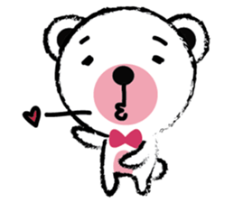 White Cute Tiny Bear sticker #11127524