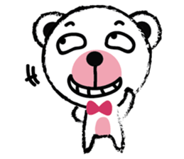 White Cute Tiny Bear sticker #11127525
