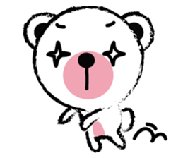 White Cute Tiny Bear sticker #11127526