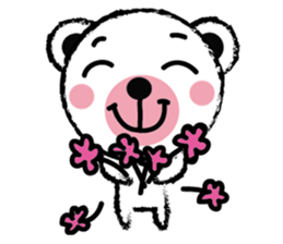 White Cute Tiny Bear sticker #11127528