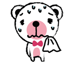 White Cute Tiny Bear sticker #11127531