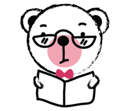 White Cute Tiny Bear sticker #11127533