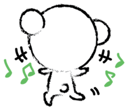 White Cute Tiny Bear sticker #11127535