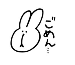 a rabbit and animal friends sticker #11127823