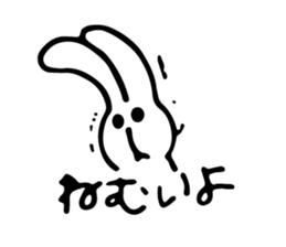 a rabbit and animal friends sticker #11127825