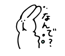 a rabbit and animal friends sticker #11127834