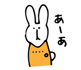 a rabbit and animal friends sticker #11127837