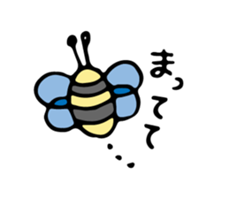 a rabbit and animal friends sticker #11127846