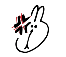 a rabbit and animal friends sticker #11127849