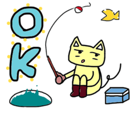 Three-color cats sticker #11128149