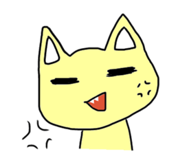 Three-color cats sticker #11128153