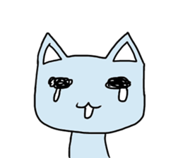 Three-color cats sticker #11128154