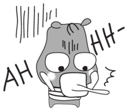 An Kaba-hippo sticker #11128467