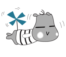An Kaba-hippo sticker #11128470
