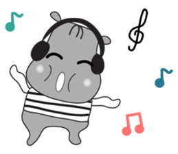 An Kaba-hippo sticker #11128477