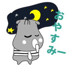 An Kaba-hippo sticker #11128485