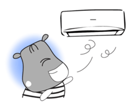 An Kaba-hippo sticker #11128486