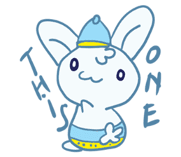 One of us: A Little Cute Rabbit sticker #11128503