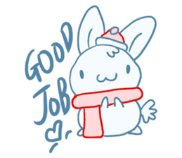 One of us: A Little Cute Rabbit sticker #11128505