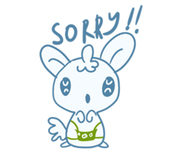 One of us: A Little Cute Rabbit sticker #11128507