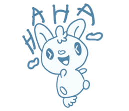 One of us: A Little Cute Rabbit sticker #11128508