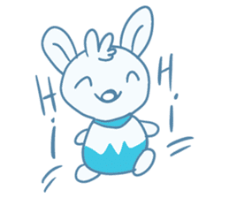 One of us: A Little Cute Rabbit sticker #11128511